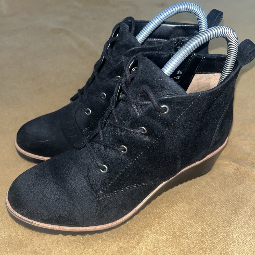 Abella True Comfort Women Professional Wedge Shoe Black Size 6 M Shoes Business‎
